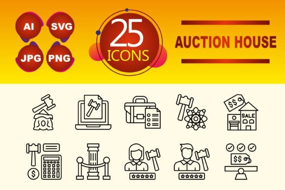 Auction House Graphics Enhance Editorial Design