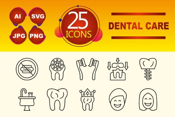 Dental Care Graphics for Modern Content