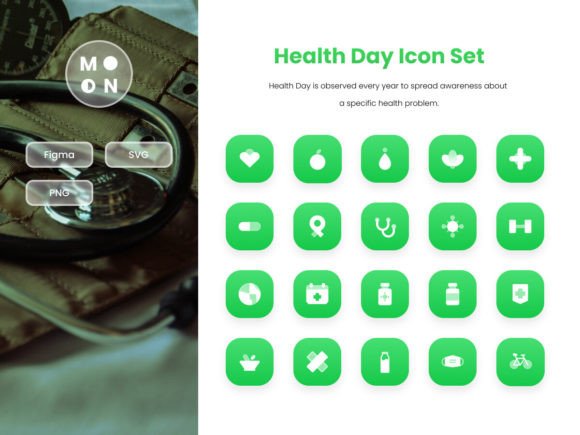 Health Day Graphics for Crafting