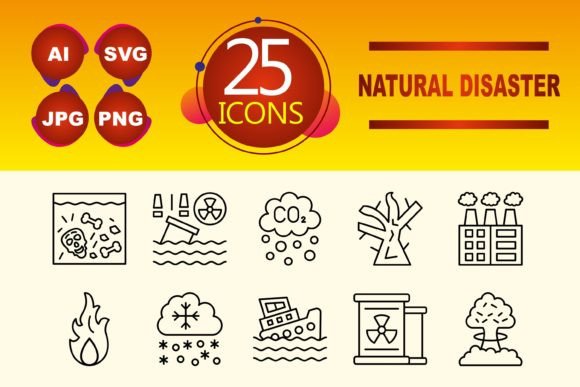 Natural Disaster Graphics for Digital Sellers