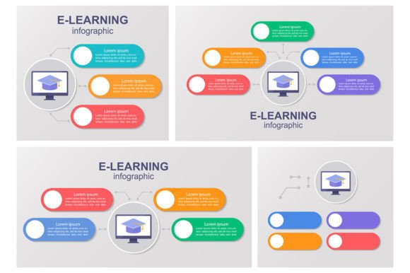 Remote Education Infographic Templates: A Graphic Design Asset for Modern Branding