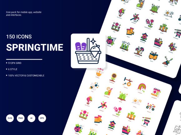 Springtime Graphics: A Design Asset for Seasonal Projects